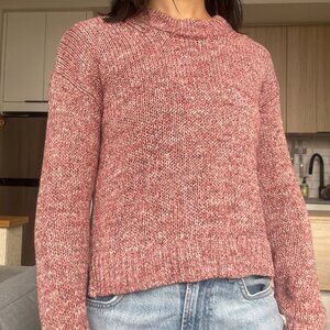 Madewell Knit Sweater in Dusty Rose (XXS)